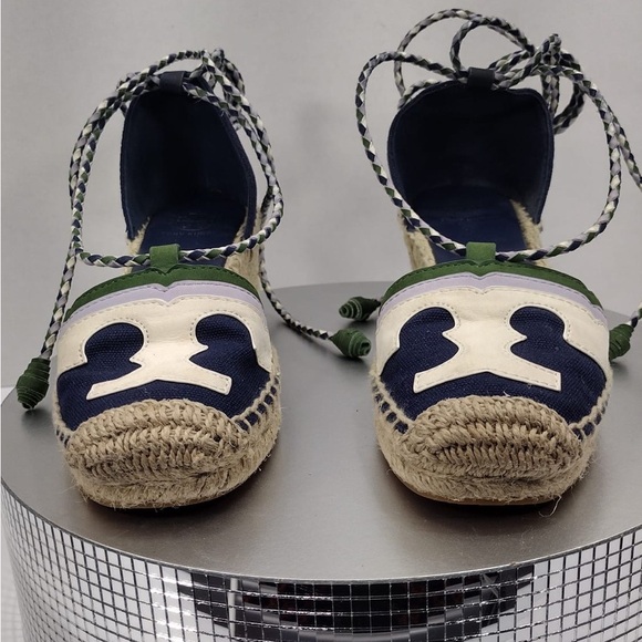 Tory Stylish Espadrille Flats with Lace-Up size 5 pre owned Exellent condition - Picture 1 of 9